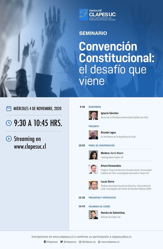 Seminario Clapes UC: Convención Constitucional: el desafío que viene