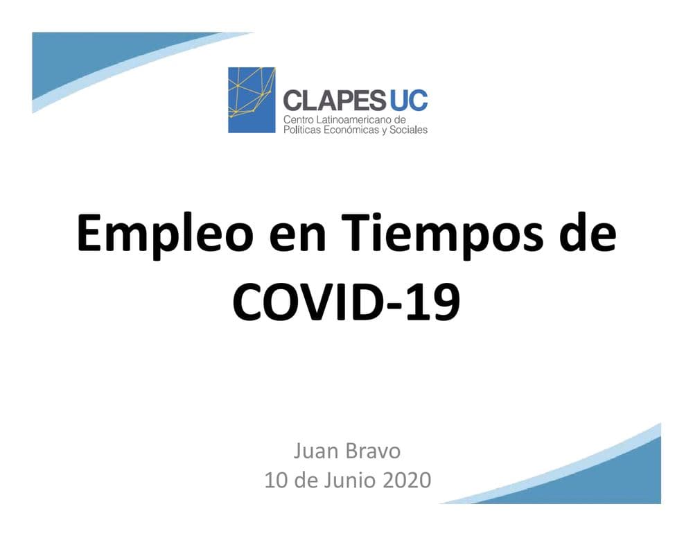 Charla Empleo en Tiempos de COVID-19