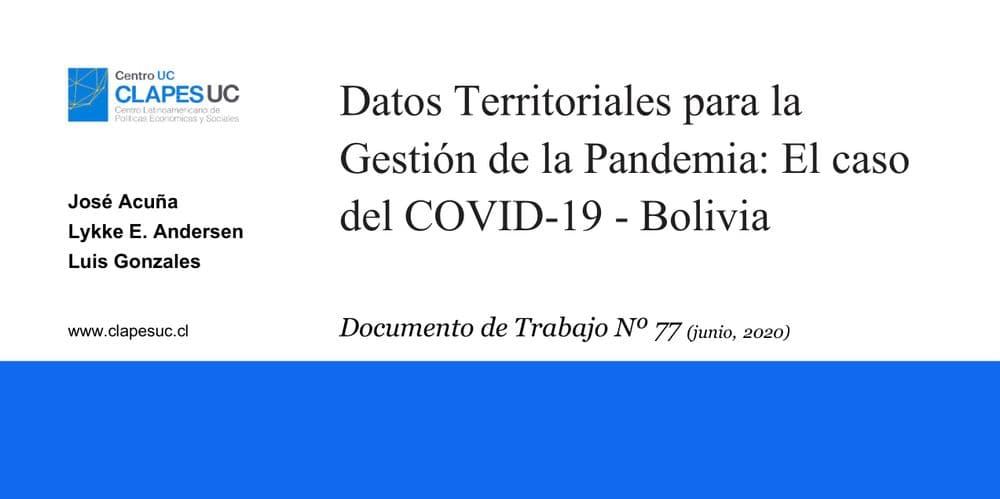 Investigadores Clapes UC son invitados a exponer estudio sobre datos territoriales para la gestión de la pandemia
