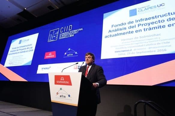 De Solminihac expuso en Congreso de Infraestructura