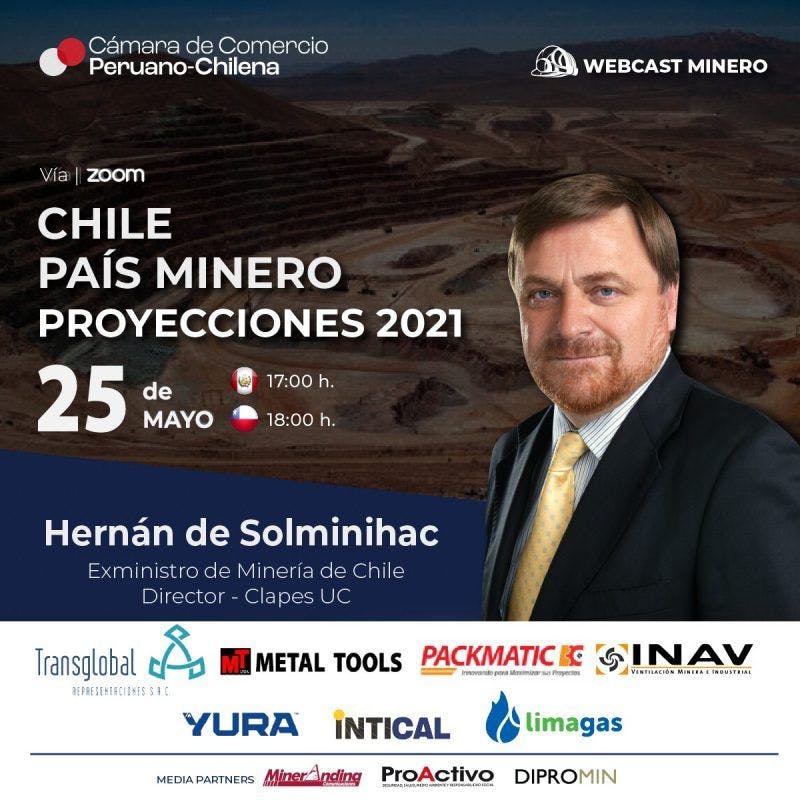 Webcast Minero: "Chile País Minero, Proyecciones 2021"