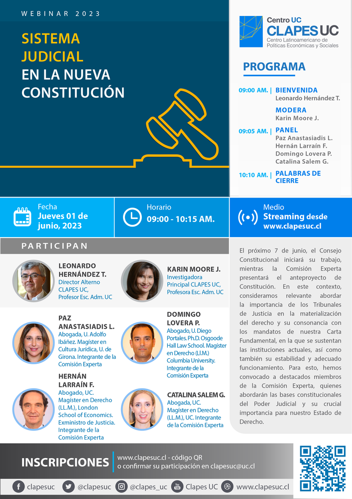 Webinar CLAPES UC: Sistema Judicial en la Nueva Constitución