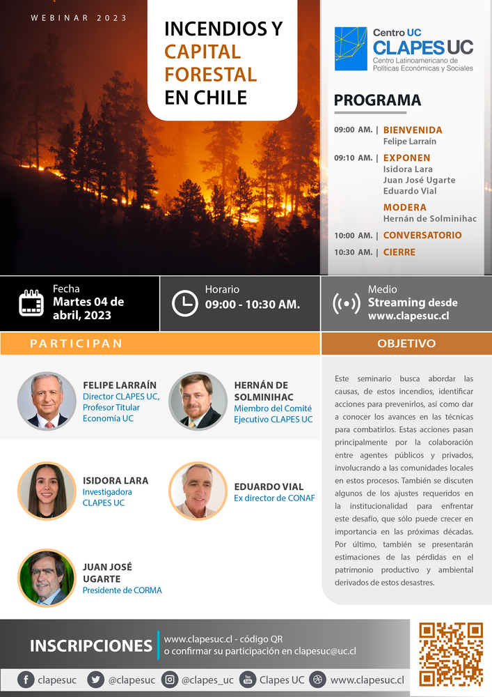 Webinar CLAPES UC: Incendios y Capital Forestal en Chile