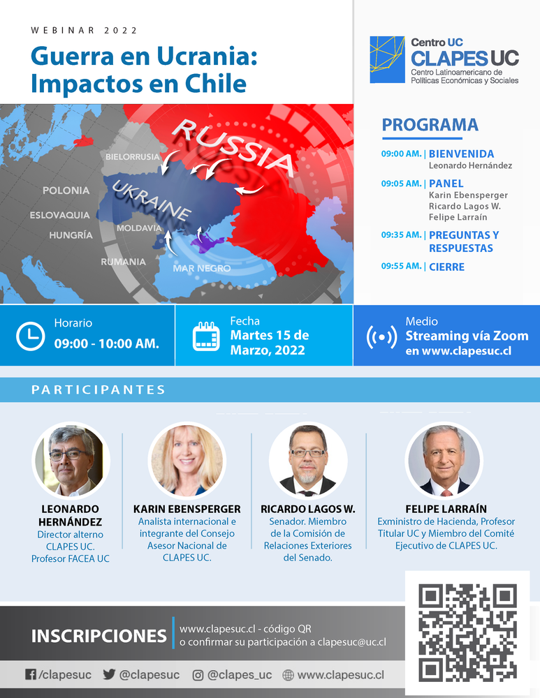 Webinar CLAPES UC: "Guerra en Ucrania: Impactos en Chile"