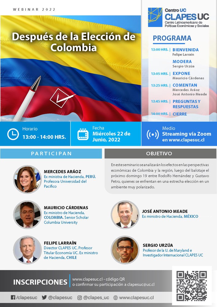 Webinar CLAPES UC: "Después de la Elección de Colombia"