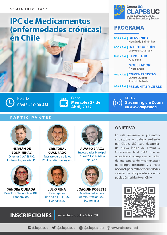 Seminario CLAPES UC: "IPC de Medicamentos (enfermedades crónicas) en Chile"