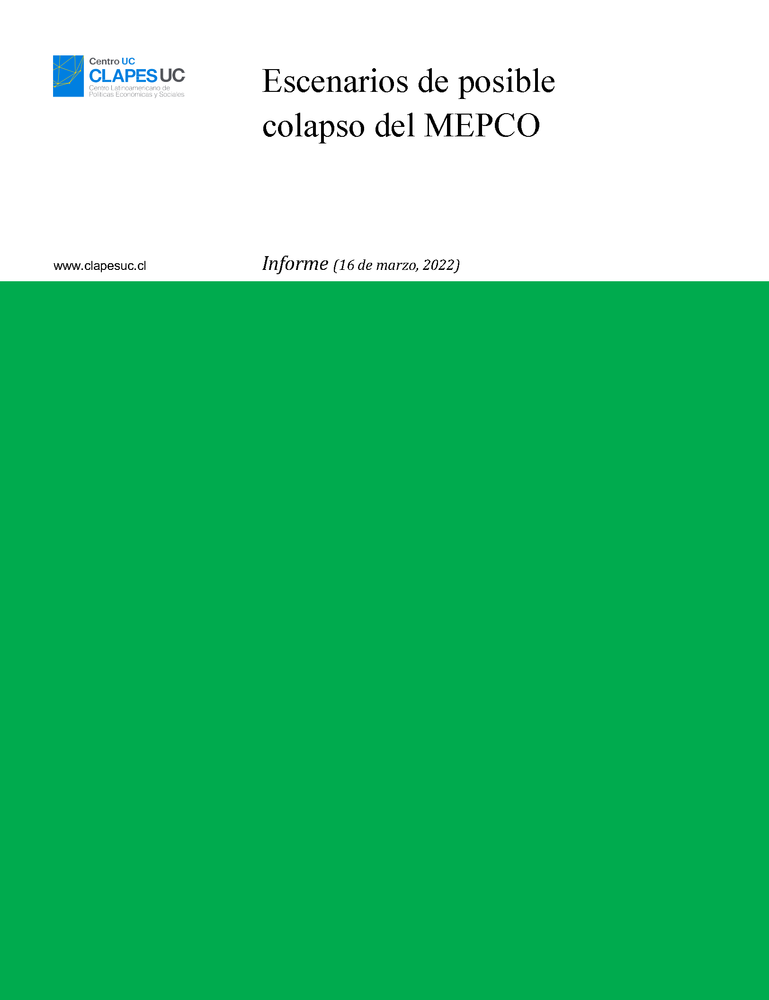 Informe: Escenarios de posible colapso del MEPCO