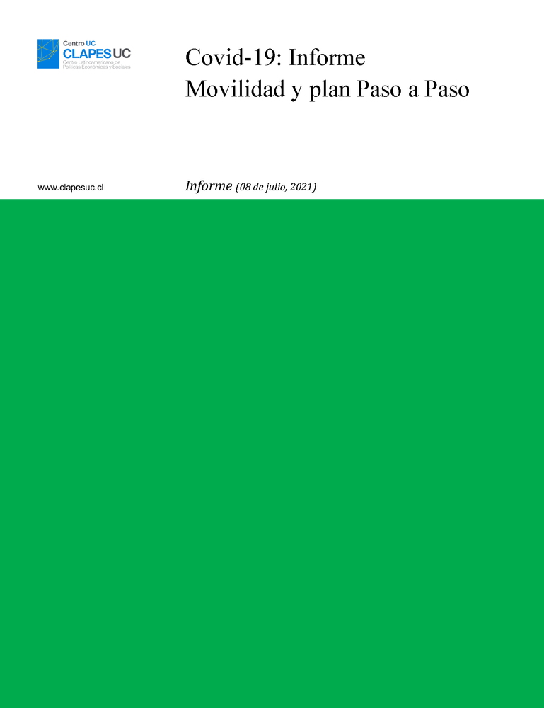 Informe: Covid-19: Movilidad y plan Paso a Paso