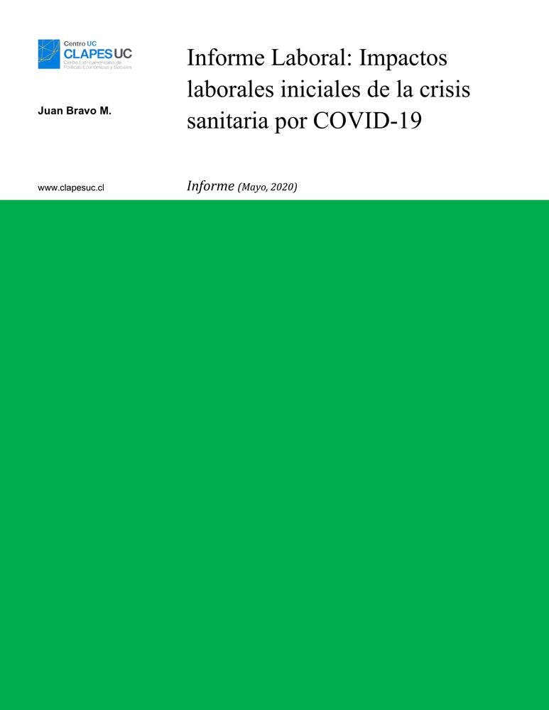Informe Laboral: Impactos laborales iniciales de la crisis sanitaria por COVID-19