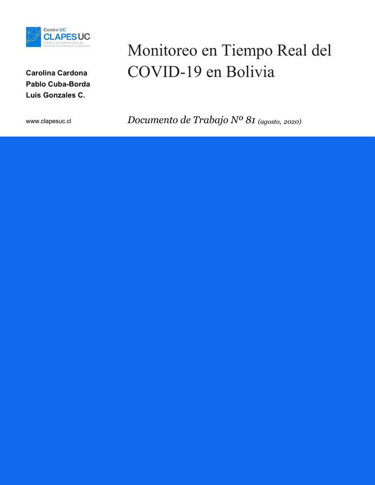 Doc. Trabajo N°81: Monitoreo en Tiempo Real del COVID-19 en Bolivia
