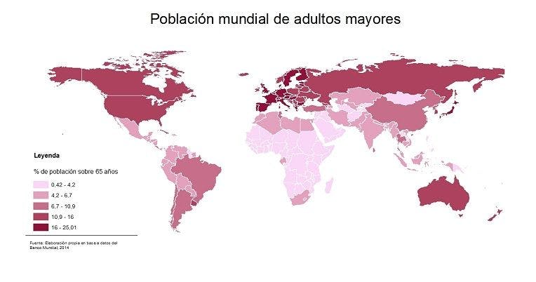 Población Mundial de Adultos Mayores